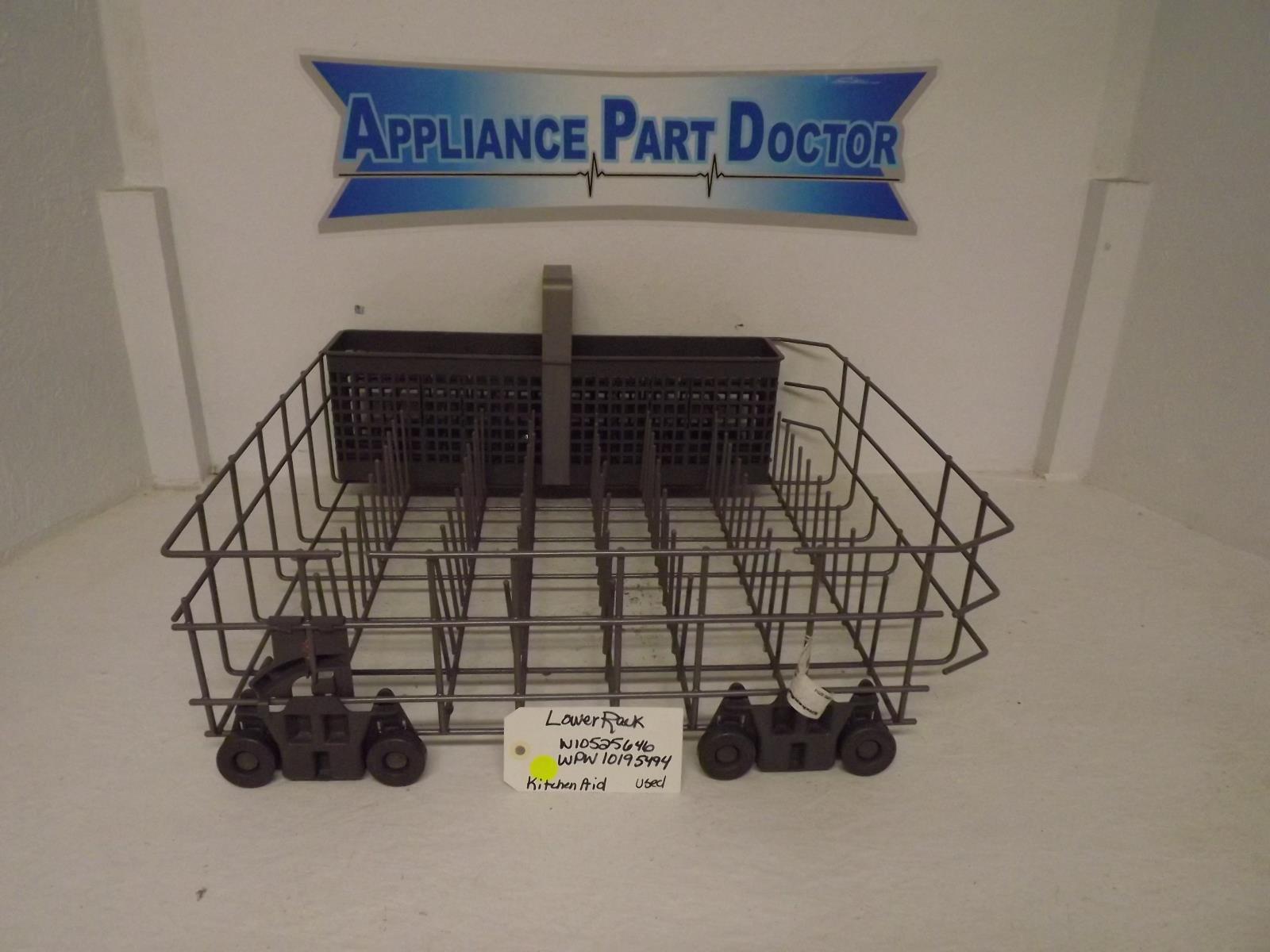 KitchenAid Dishwasher W10525646 WPW10195494 Lower Rack Used KitchenAid Dishwasher W10525646 WPW10195494 Lower Rack Used
